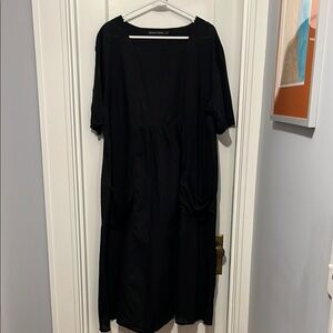 Black voile Gudrun Sjoden dress